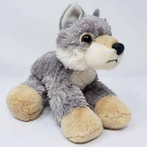 Aurora Wolf Grey Stuffed Animal Plush 6"
